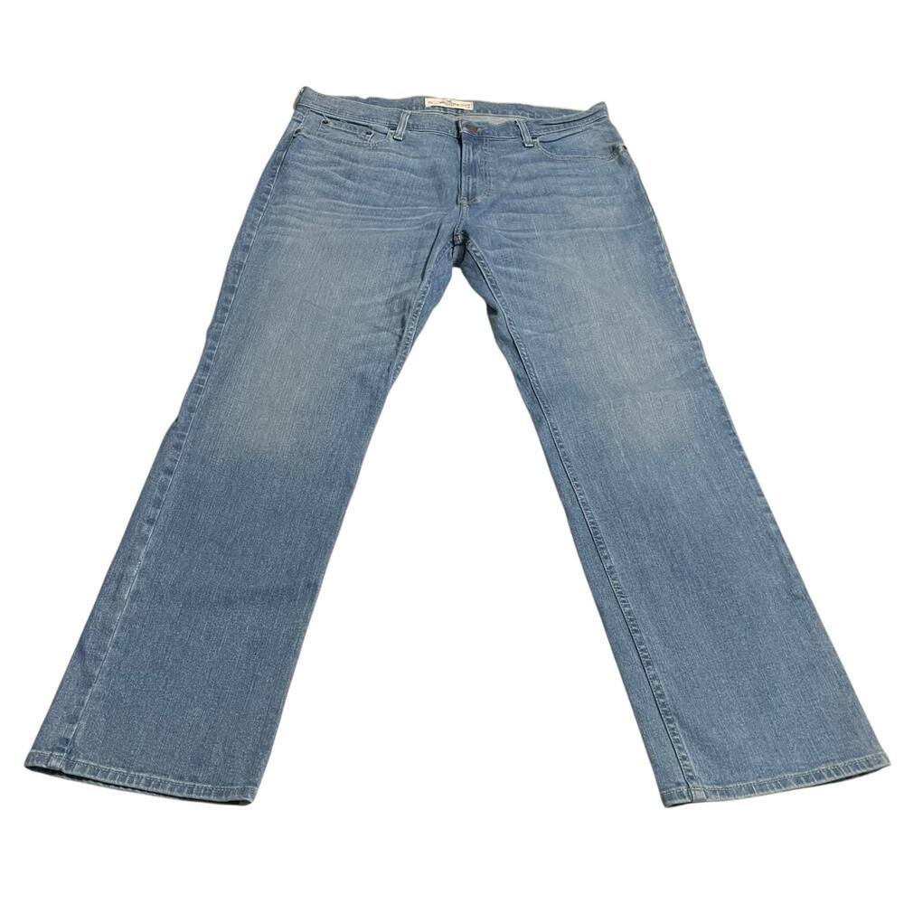 Hollister Mens Jeans Size 36 Classic Straight Leg Epic Flex Light Wash Zip Fly